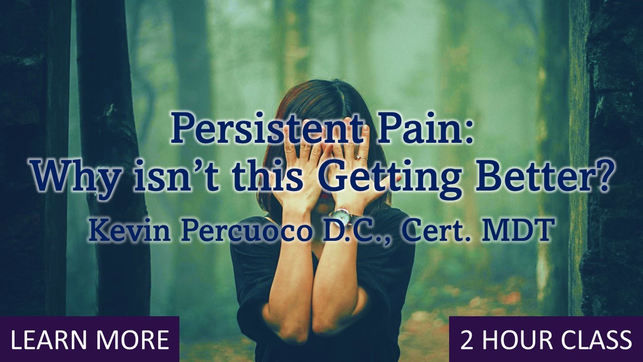 Persistent Pain: Why Isn't this Getting any Better?